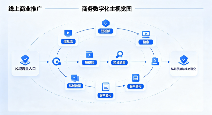 增城市线上商业推广怎么做？全域流量闭环搭建与低成本转化实战指南